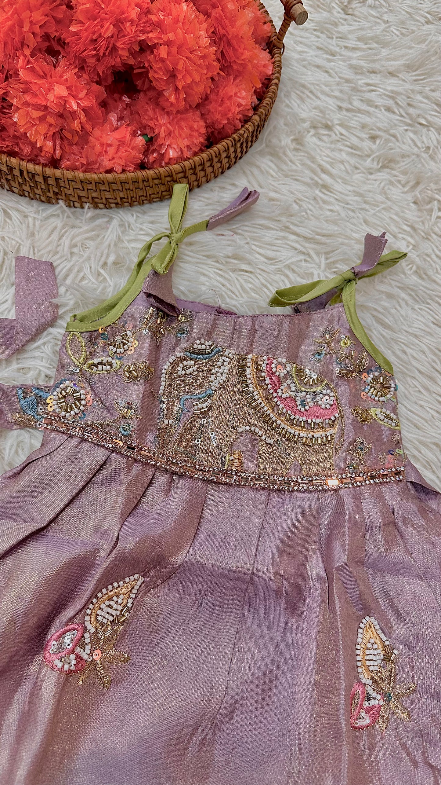 Elephant lilac dress