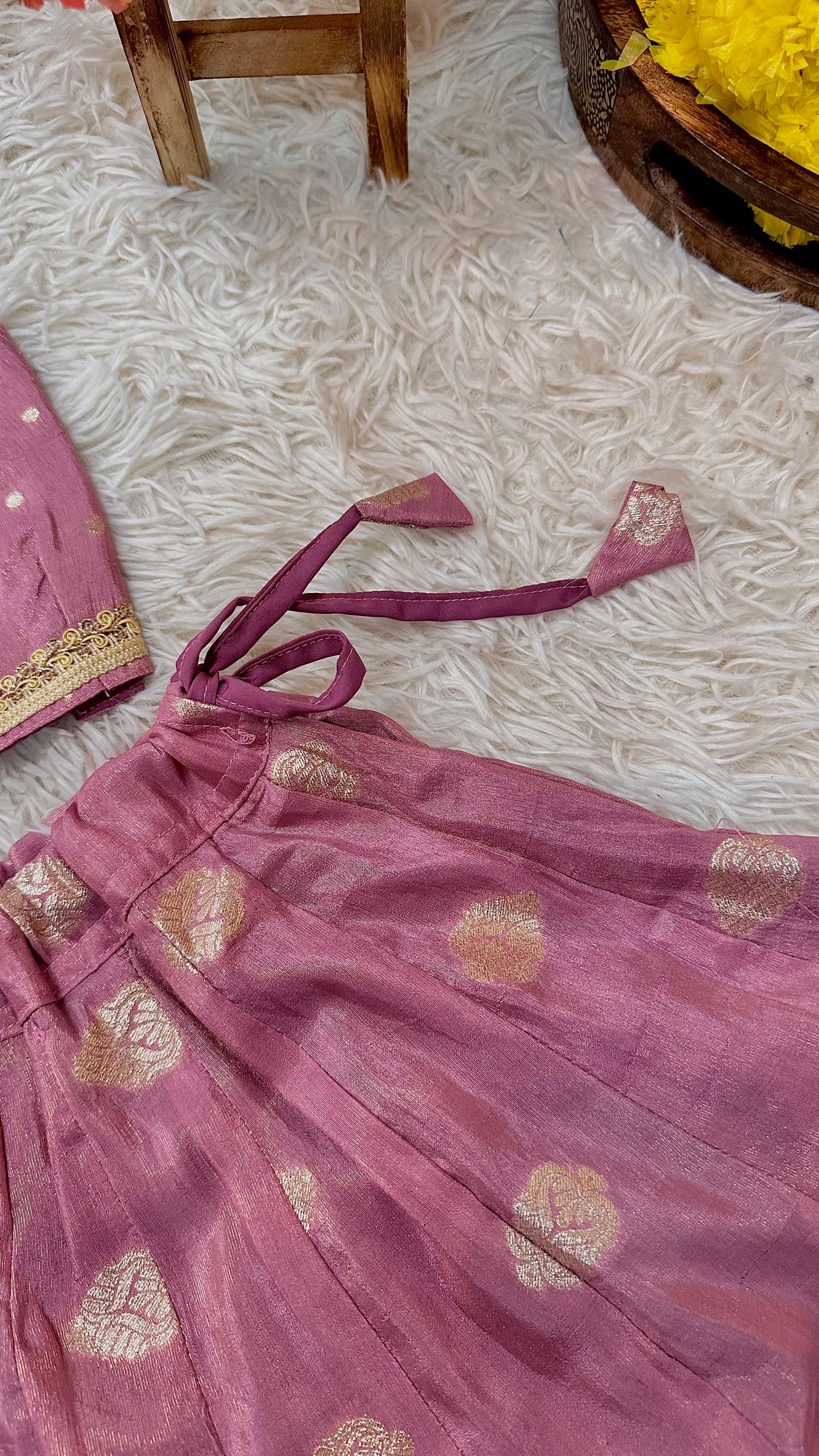 Pink banaras lehenga