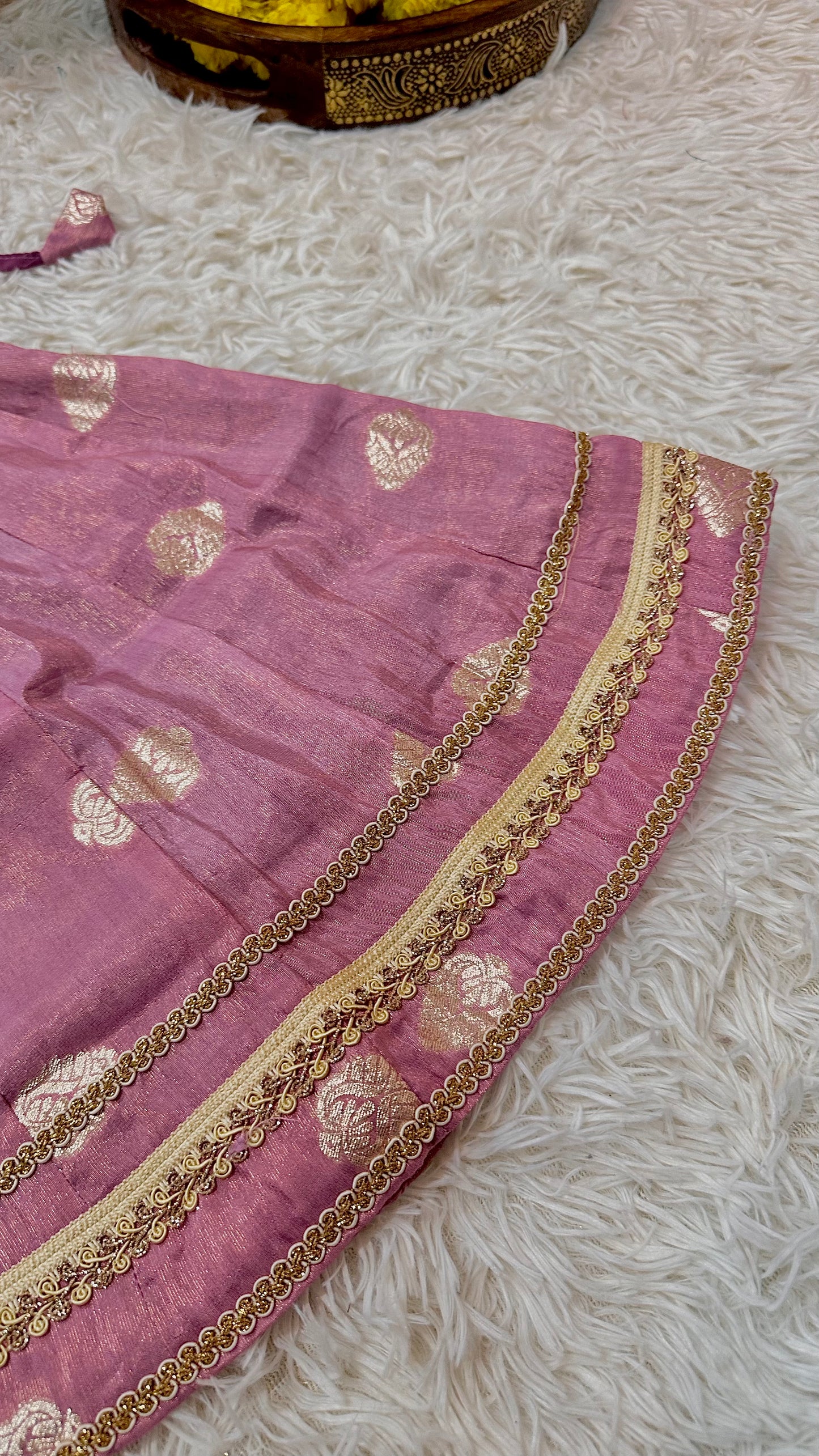 Pink banaras lehenga