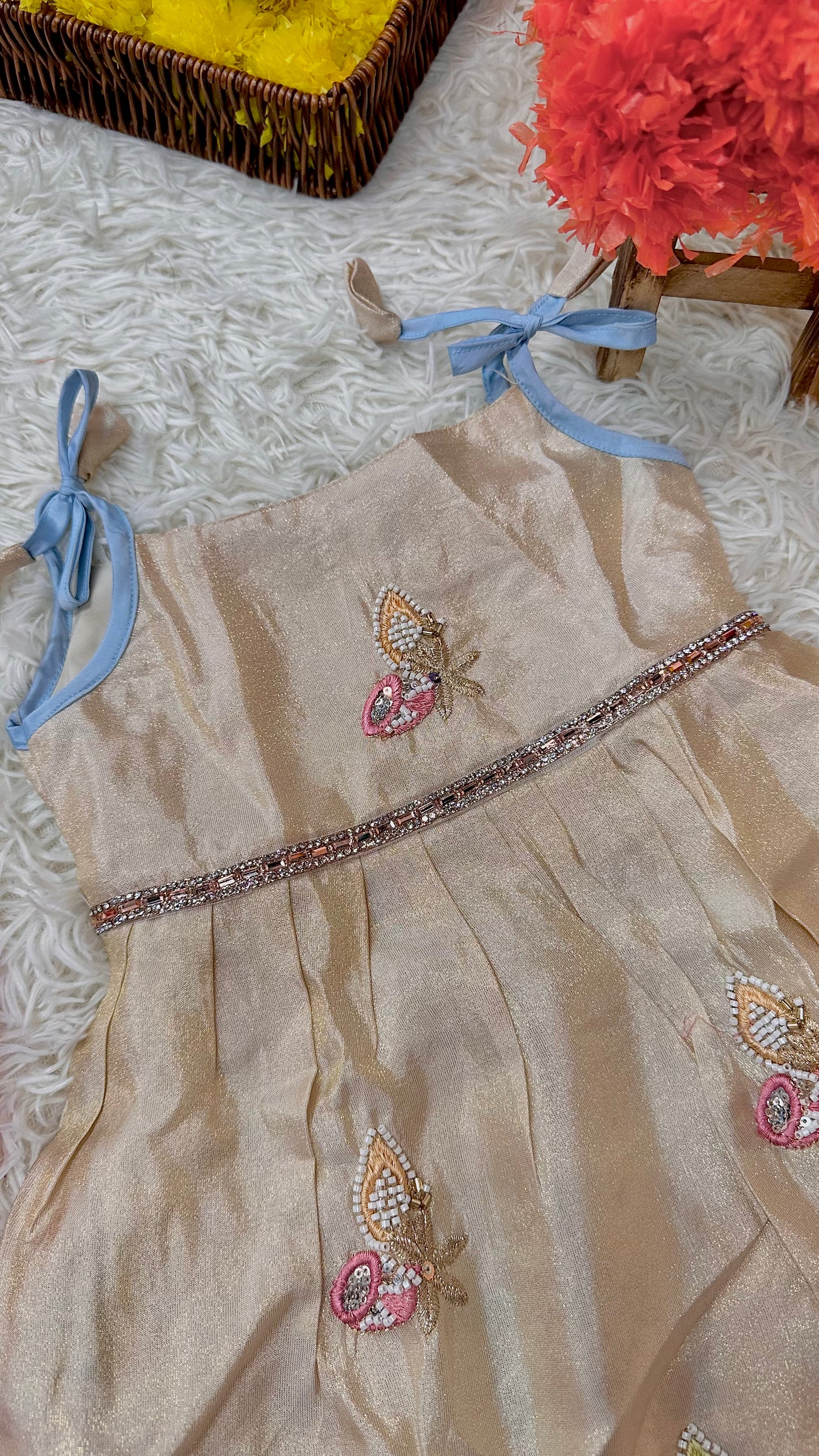 Offwhite pastel dress