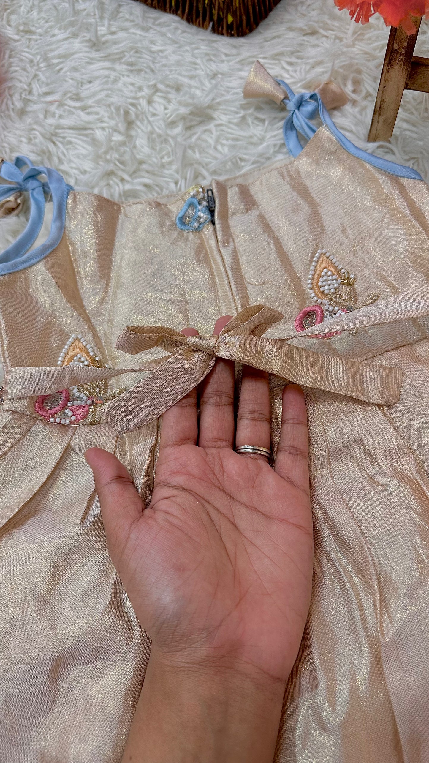 Offwhite pastel dress