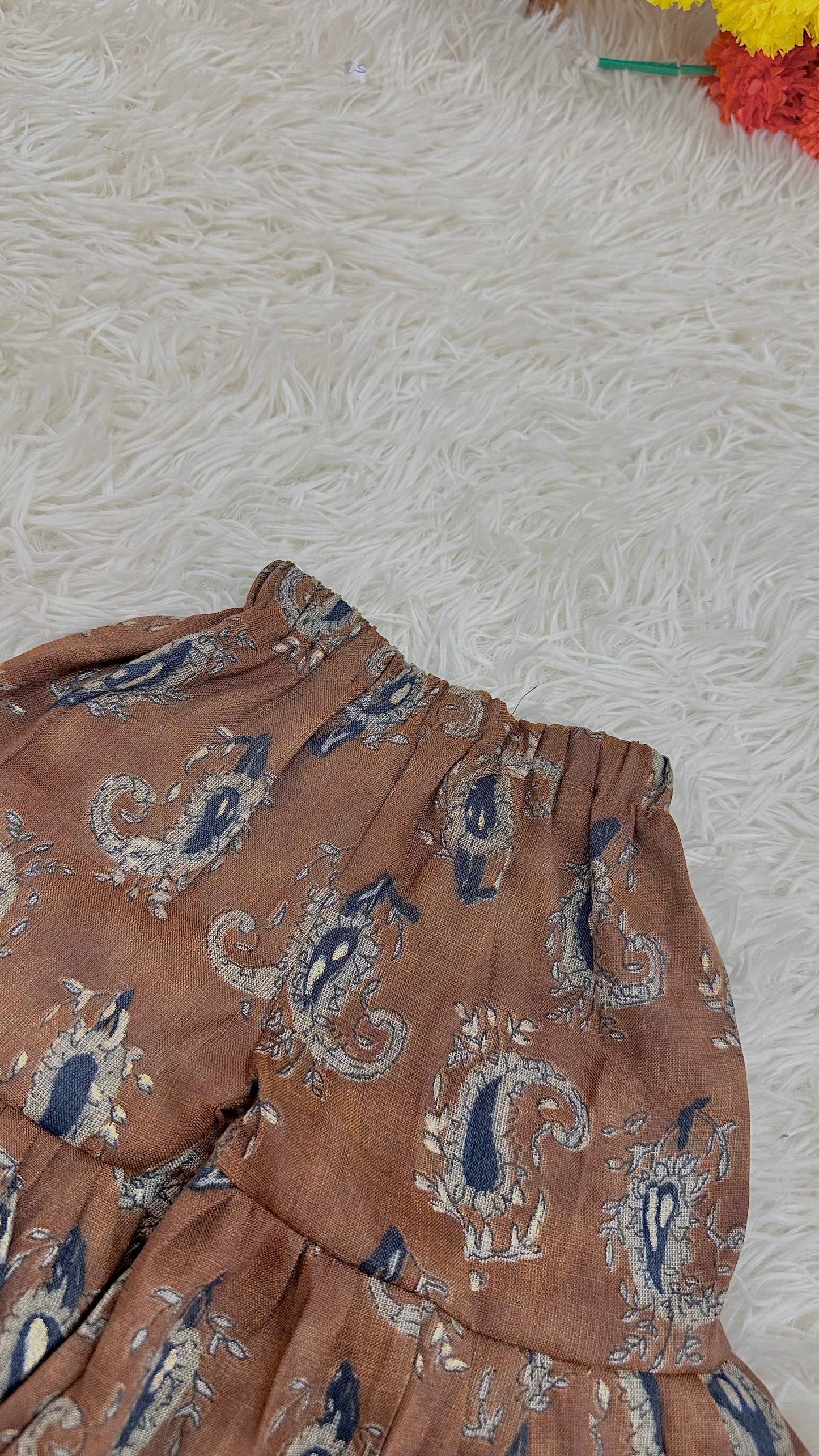 Golden brown gharara